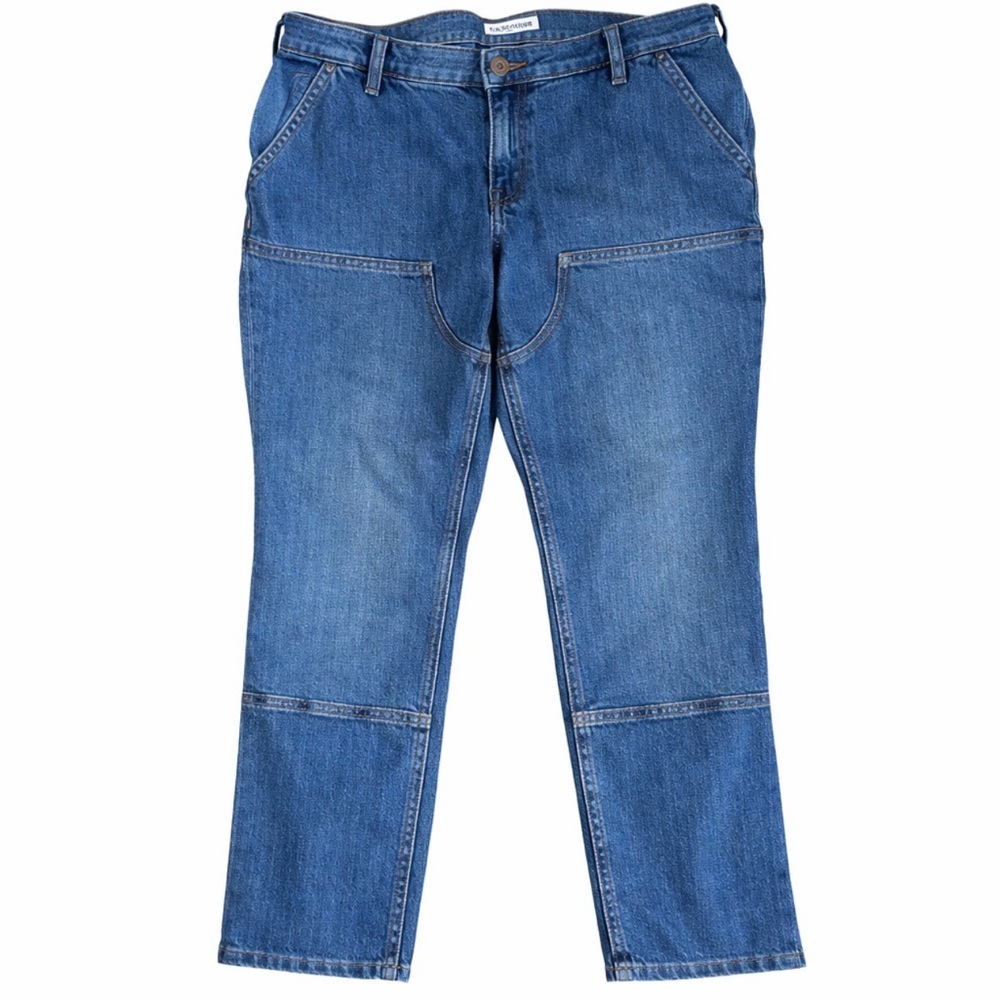 Womens Carhartt Relaxed Fit Jeans 18R Rugged Flex Workwear Denim Blue